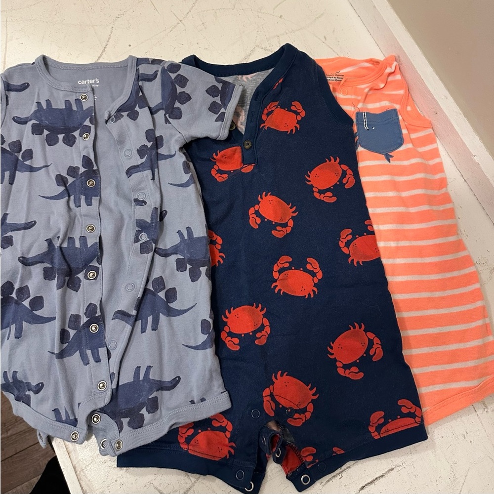 Carter’s Rompers set of 3 18M
